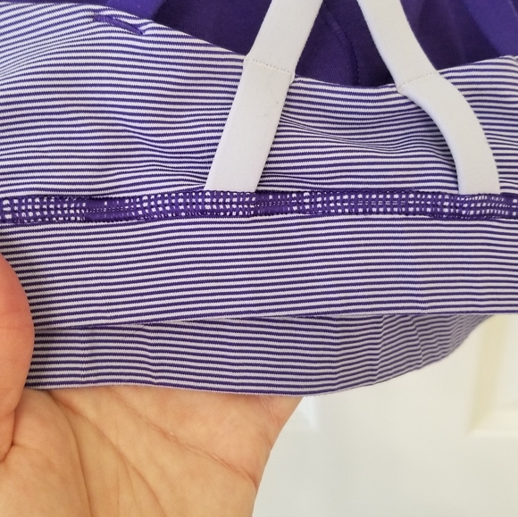 Energy bra, purple micro stripe, size 10 - Picture 3 of 4